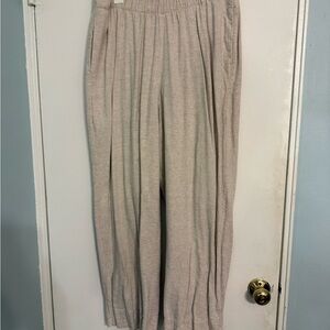 Abercrombie & Fitch Cream linen Waist Pants